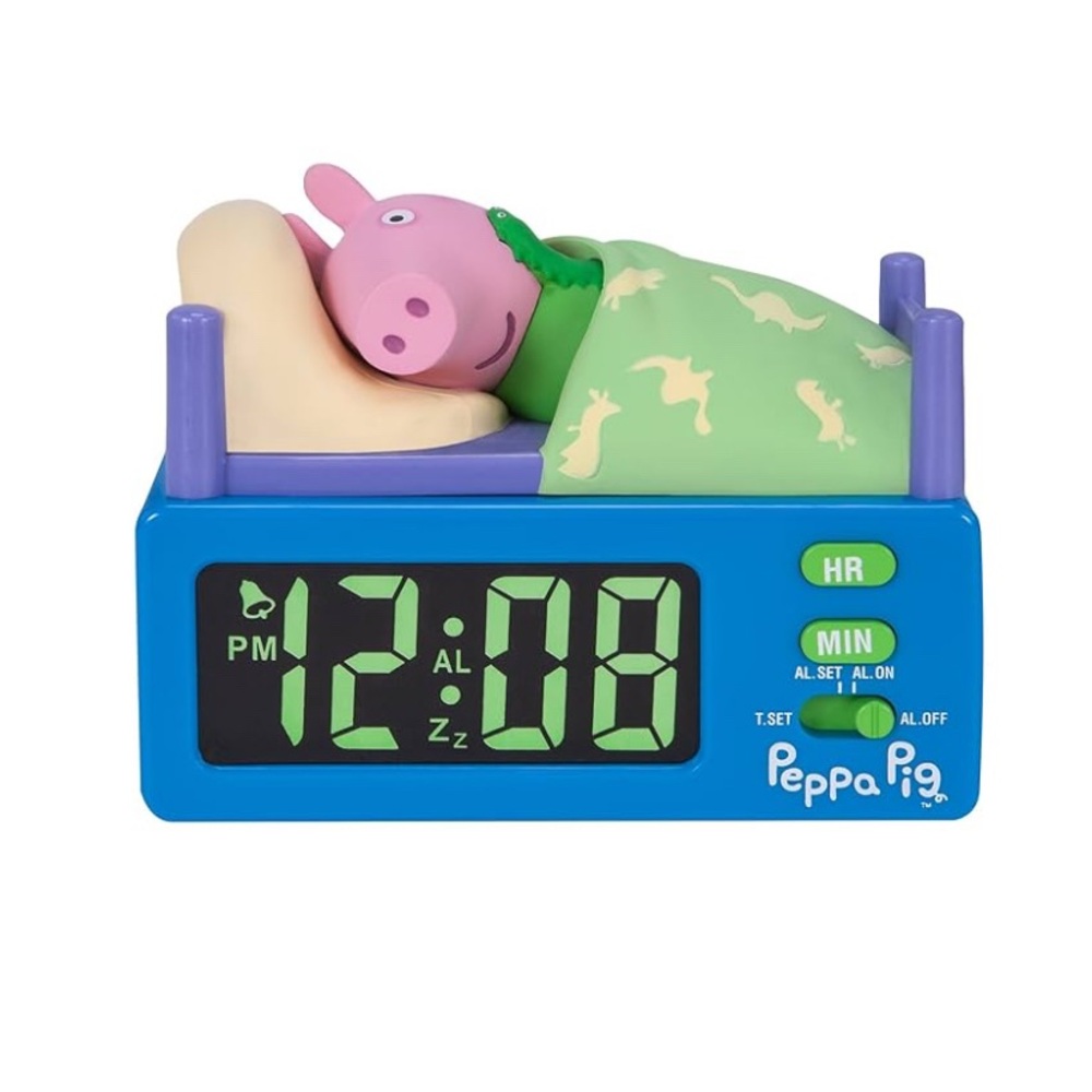 Peppa Pig Blue Alarm Clock (George pig)